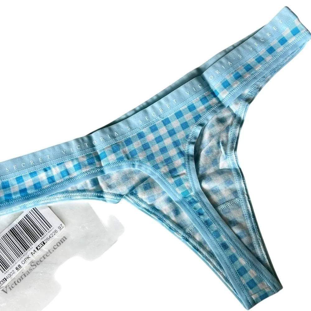 2022 Victoria's Secret Cotton Thong Panty Size Medium NWT - Picture 2 of 4